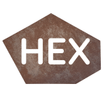 Hexagon 53x39cm (21"x15.2")